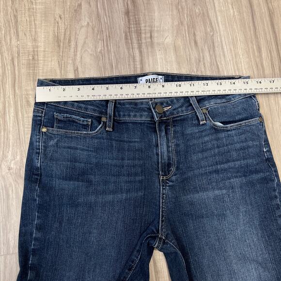 PAIGE Verdugo Ankle Distressed Blue Jeans Size W31 - Picture 6 of 11